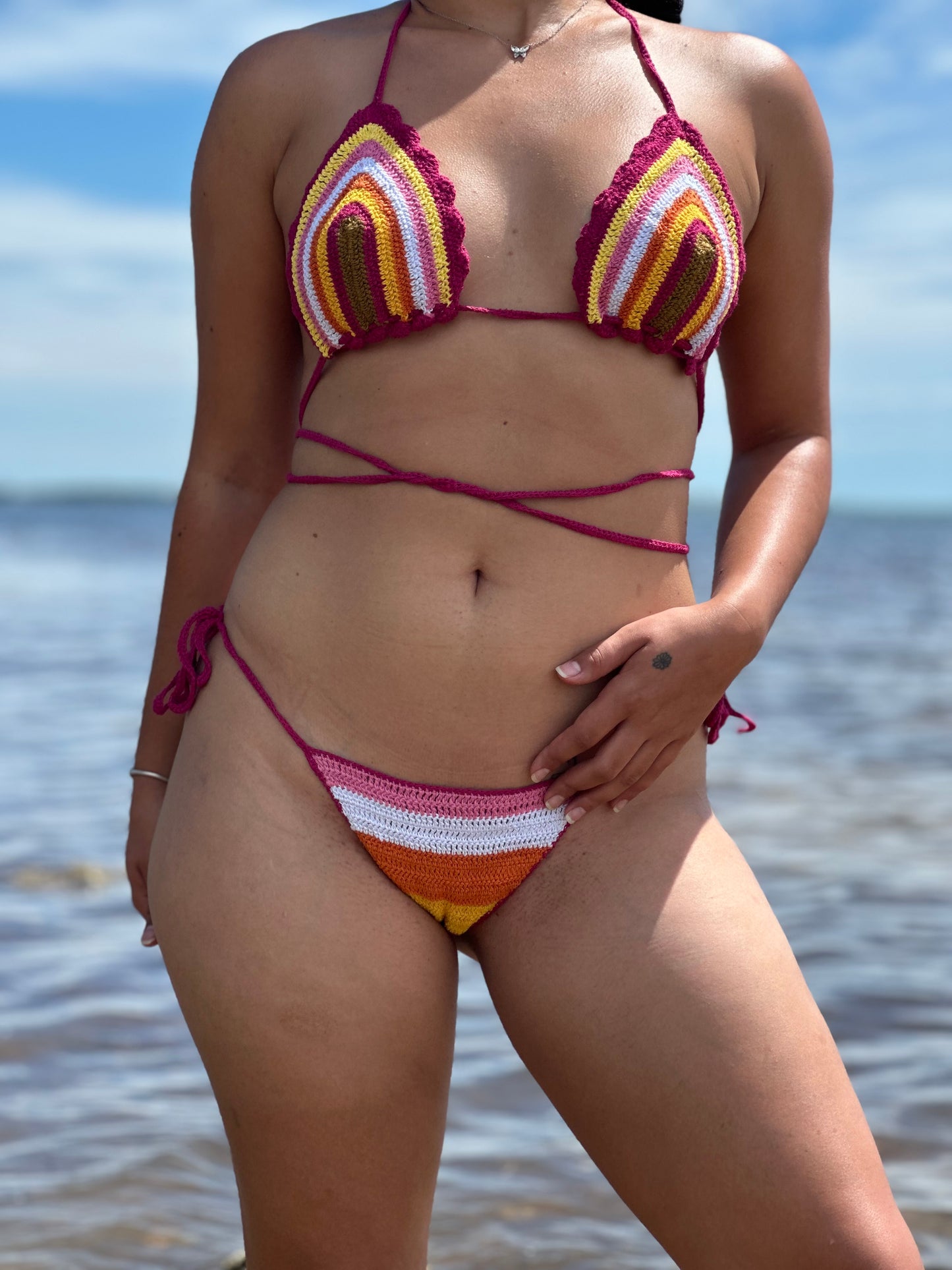 Bikini Sunset Waves